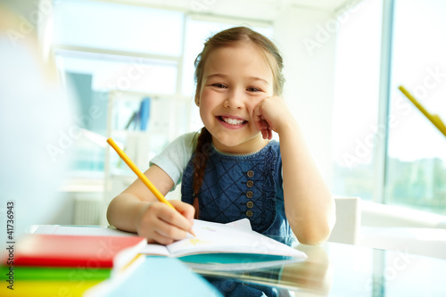 Photo: Smart schoolgirl Smart schoolgirl