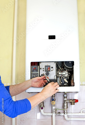 Foto: plumber gas heating plumber gas heating
