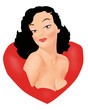 Pinup bruna