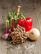 Mushrooms and vegetables Mushrooms and vegetables