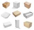 blank white box container