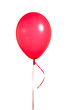 red balloon isolated on white