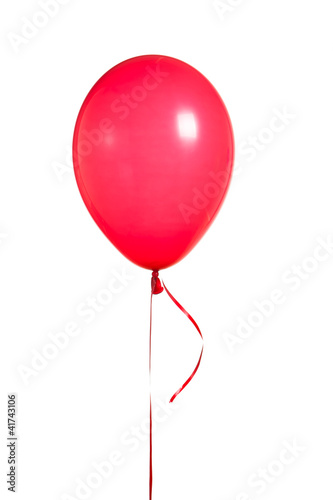 Foto: red balloon isolated on white red balloon isolated on white