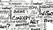 Black and white ideas words cartoon tag cloud animation video Black and white ideas words cartoon tag cloud animation video