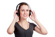 Photo: Smiling girl listening to music Smiling girl listening to music