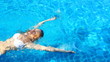 Video: Adorable woman relaxing in swimming pool Adorable woman relaxing in swimming pool
