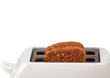 Toaster with two bread slices