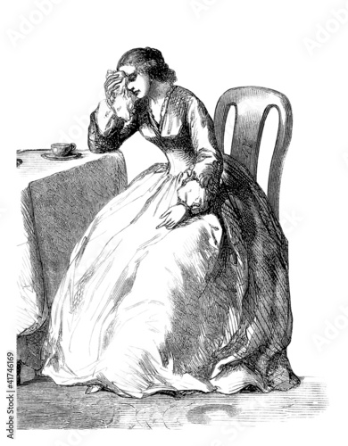 Illustration: Headache - 19th century Headache - 19th century