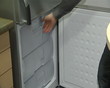 refrigerator door drawers opening. product demonstration shop