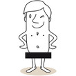Figur, nackt, zensiert