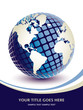Three dimensional digitall earth vector design.