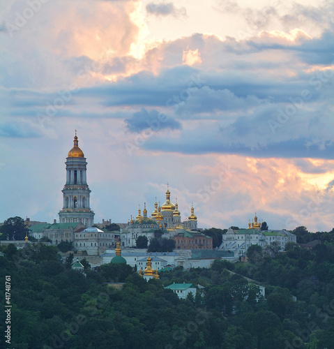Photo: Kiev-Pechersk Lavra at sunset Kiev-Pechersk Lavra at sunset