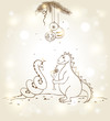 background with snake and dragon background with snake and dragon