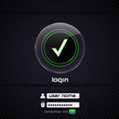 Vector login page. eps 10