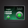 Vector login page. eps 10