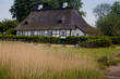 Reetdachhaus in Sieseby, Schleswig-Holstein,Deutschland
