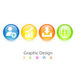 graphic design business sphere icon. graphic design business sphere icon.