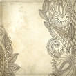 flower pattern on grunge background