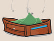 Illustration: Fishing from wallet Fishing from wallet