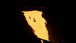 Video: The flow of hot molten metal The flow of hot molten metal