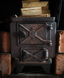 Old fashioned wood burning stove