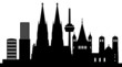 Köln Skyline mit Wahrzeichen