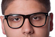 Teenager Wearing Nerd Glasses Teenager Wearing Nerd Glasses