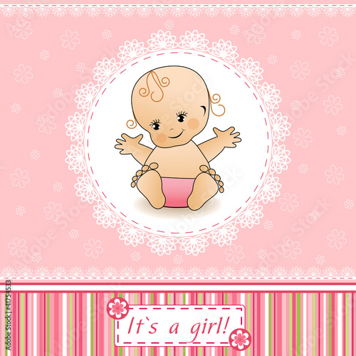 Vector: Baby Shower card. Baby Shower card.