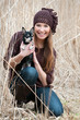 tierliebe frau mit chihuahua