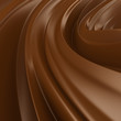 Liquid Chocolate background. Choco wave swirl.