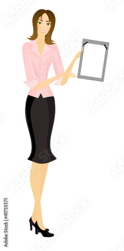 Illustration: Beautiful businesswoman Beautiful businesswoman