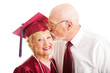 Senior Couple - Kiss for the Graduate