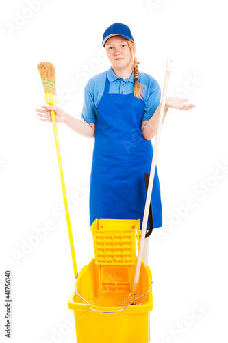 Photo: Teen Worker - Confused Teen Worker - Confused