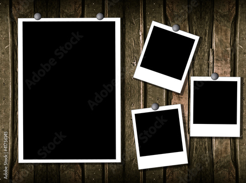 Illustration: 4 polaroid frames 4 polaroid frames
