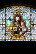 Stained glass in a French church Stained glass in a French church