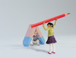 Les fournitures scolaires : la gomme