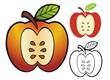 Apple emblem with variations.