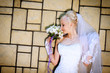 Bride with bouquet