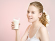 Photo: Girl with a glass of milk Girl with a glass of milk