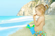 Happy child on the beach