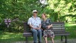 Senior couple having fun in springtime