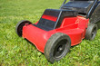 Lawnmower on grass