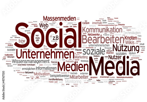 Illustration: Social Media - Kommunikation Social Media - Kommunikation