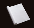 Foto: Blank folded magazine on wooden background Blank folded magazine on wooden background