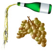 pouring wine and grapes pouring wine and grapes