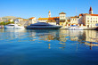 Picturesque sea landscape with Trogir city, Croatia Picturesque sea landscape with Trogir city, Croatia