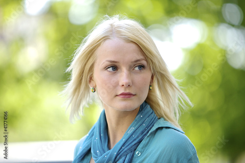 Photo: Young woman outdoors Young woman outdoors