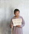old asian beggar man
