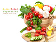 Fresh vegetables on a cutting board