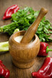 Garlic sauce and vegetables Garlic sauce and vegetables